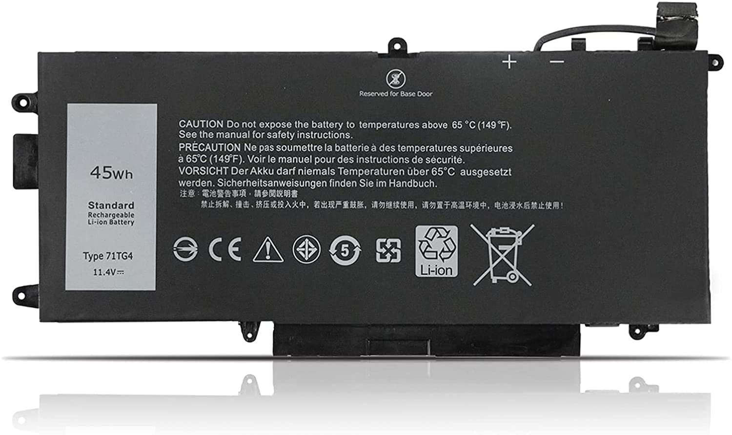 Batería para Dell 11.4V 45Wh 71TG4 CFX97 X49C1 0X49C1 0CFX97 071TG4 7ITG4(compatible)