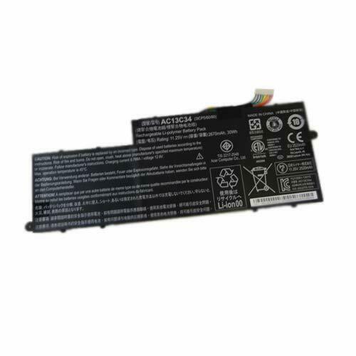 Batería para 11.1V AC13C34 3ICP5/60/80 Acer Aspire V5-122P E3-111 112 V5-132P MS2377(compatible)
