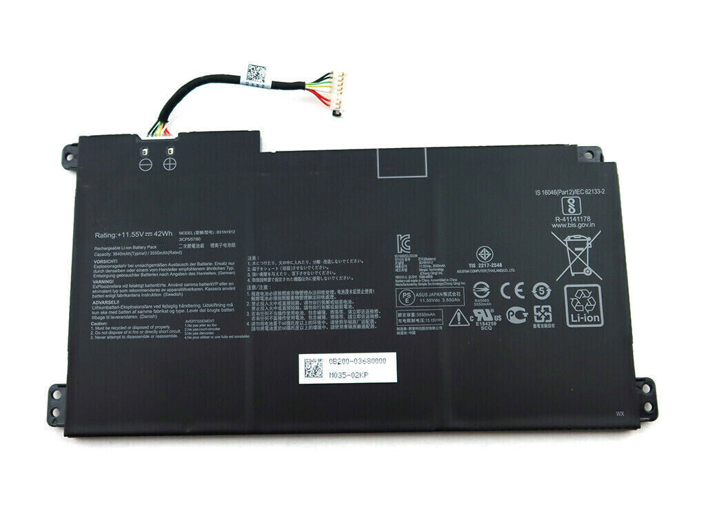 Batería para 0B200-0368000 B31N1912 ASUS E410M E410MA L410MA(compatible)