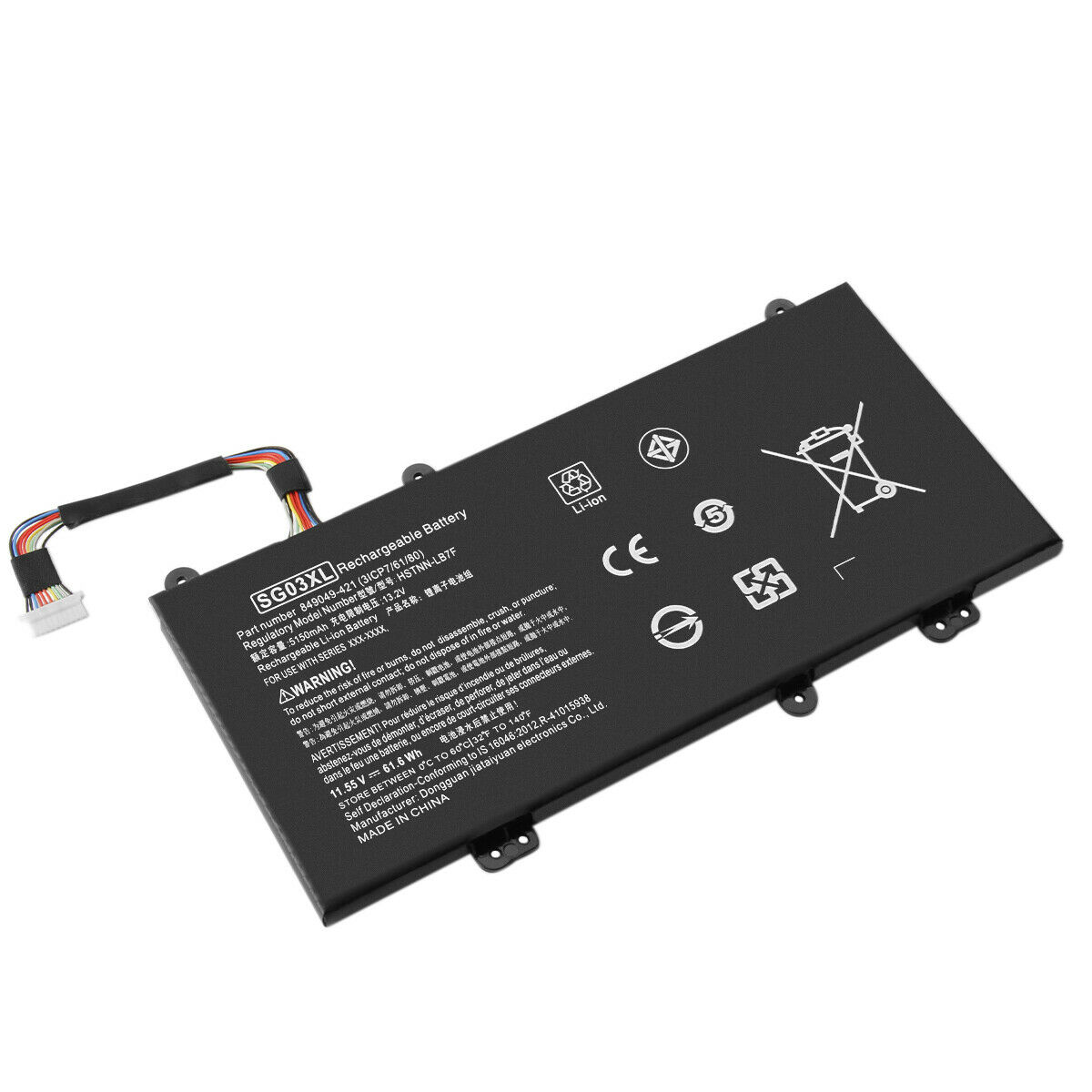 Batería para 11.55V SG03XL HSTNN-LB7E SG03061XL HP Envy 17-u011nr 17t-u000(compatible)