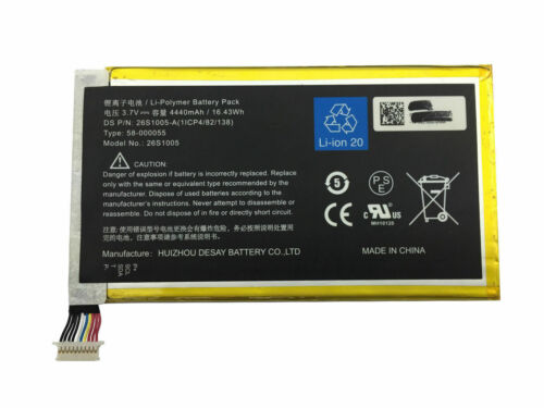 Batería Amazon Kindle Fire HDX 7.0 KC5 26S1005 26S1005-S,58-000055 1ICP4/82/138(compatible)