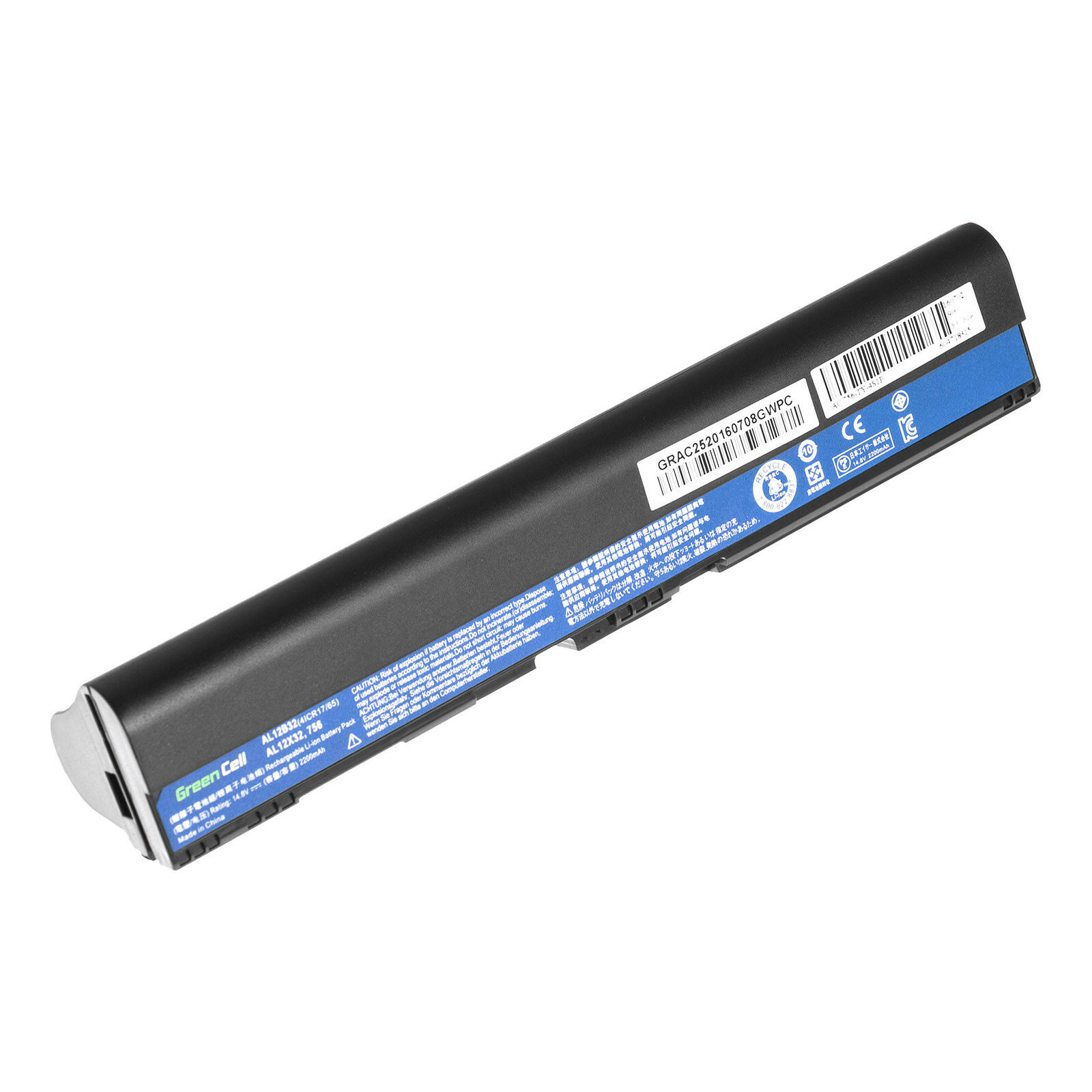 Batería para ACER ASPIRE ONE 756 725 726 14.8V AL12B32 AL12B72(compatible)