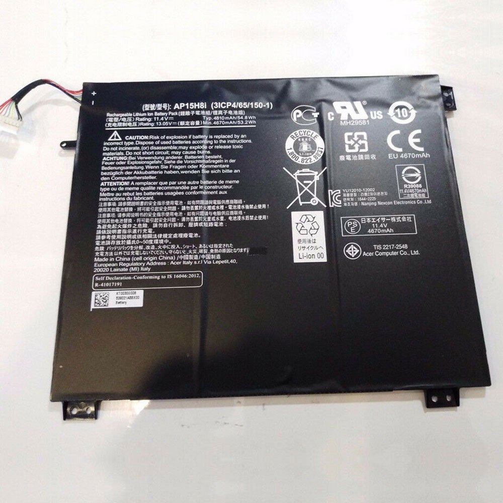 Batería para Acer C1-X1-F30, AP15H8I, KT.0030G.008(compatible) - Haga un click en la imagen para cerrar