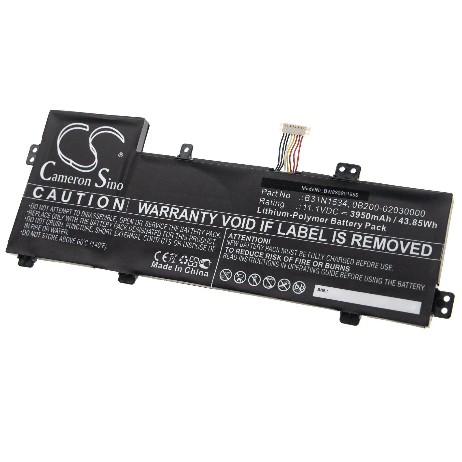 Batería para Asus UX510UX UX510UX-CN020T-BE UX510UX-CN044T UX510 B31N1534(compatible)