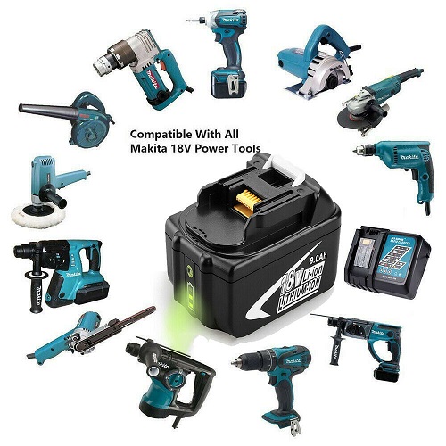 Batería Makita BL1890B BL1830B LXT Lithium Ion 18V 9,0Ah BL1850B BL1860B(compatible) - Haga un click en la imagen para cerrar