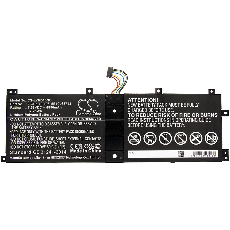 Batería para Lenovo Ideapad Miix 520 520-12IKB Miix 5 pro 2ICP5/70/10 BSNO4170A5-AT(compatible)