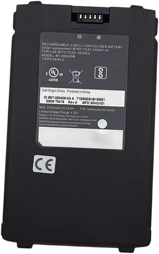 Batería BT-000409A BTRY-TC2Y-1XMA1-01 Zebra TC21 TC26 (compatible)