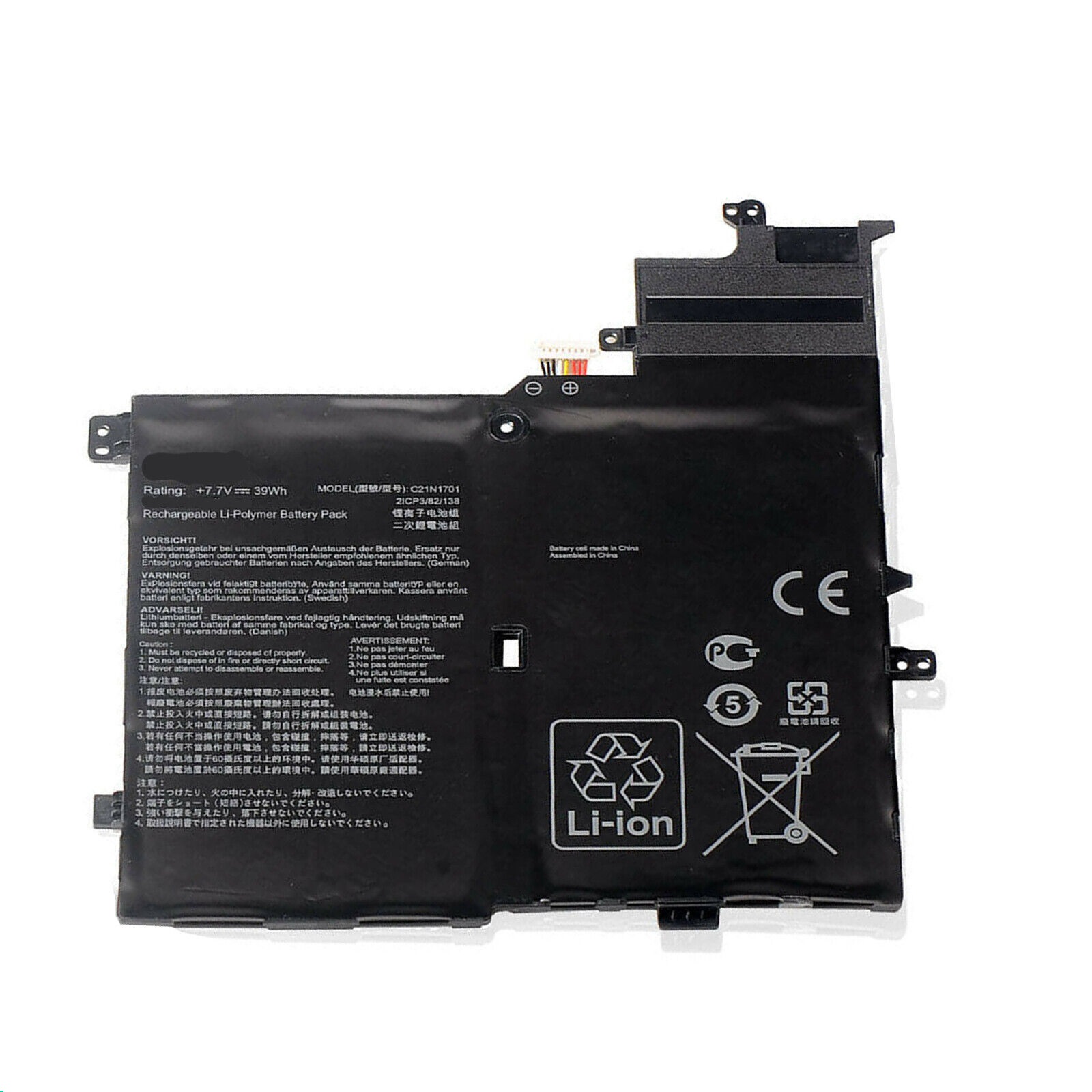 Batería para ASUS S406UA-BM146T S406UA-BM148T S406UA-BM360T C21PQC5 0B200-02640000 7.7V(compatible)