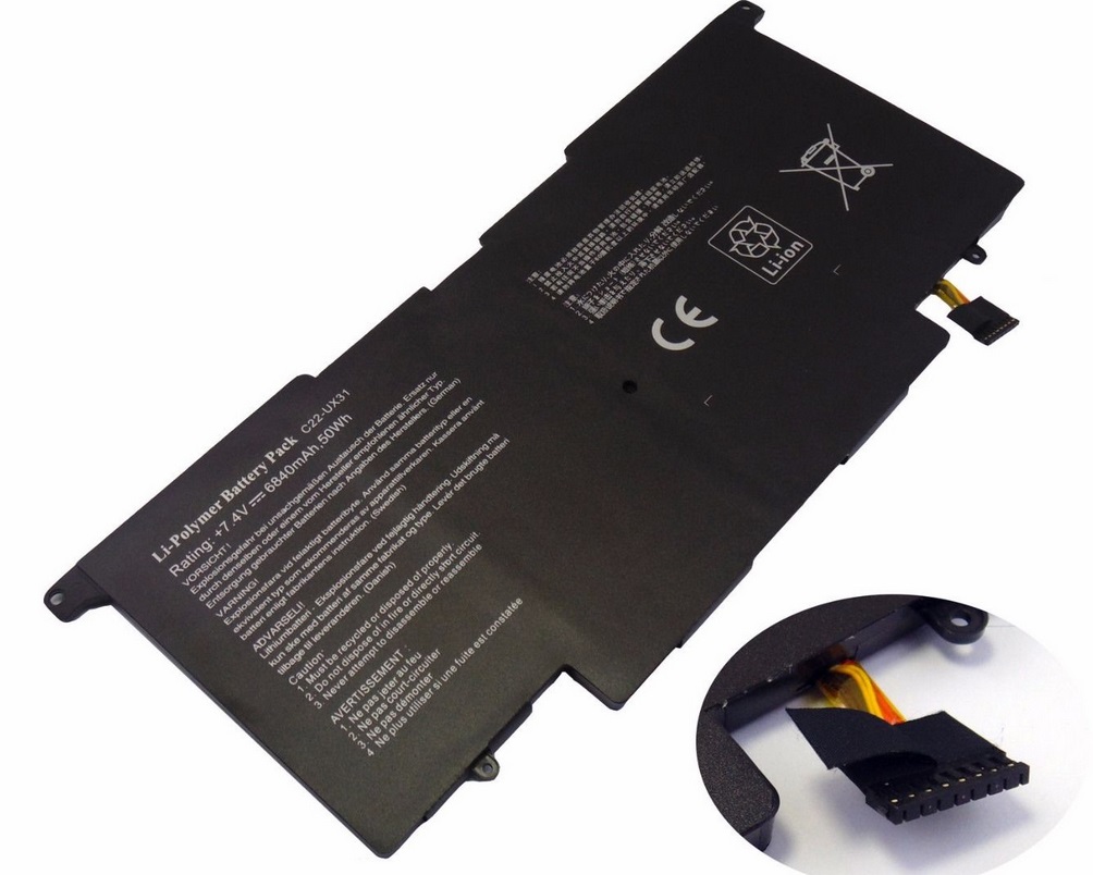 Batería para ASUS ZenBook UX31 UX31A UX31E UX31E Ultrabook C22-UX31 C23-UX31(compatible)