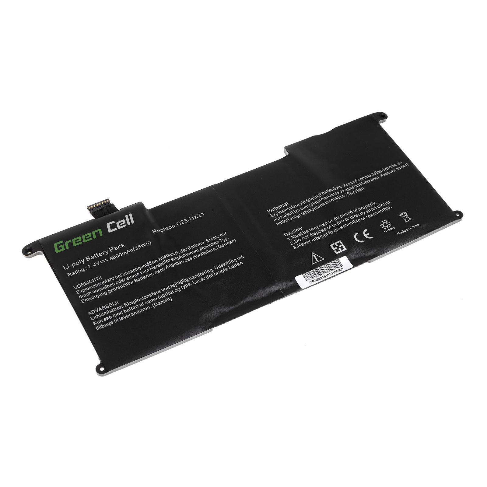 Batería para Asus UX21 Ultrabook UX21 UX21A UX21E UX21E-DH52 C23U(compatible) - Haga un click en la imagen para cerrar