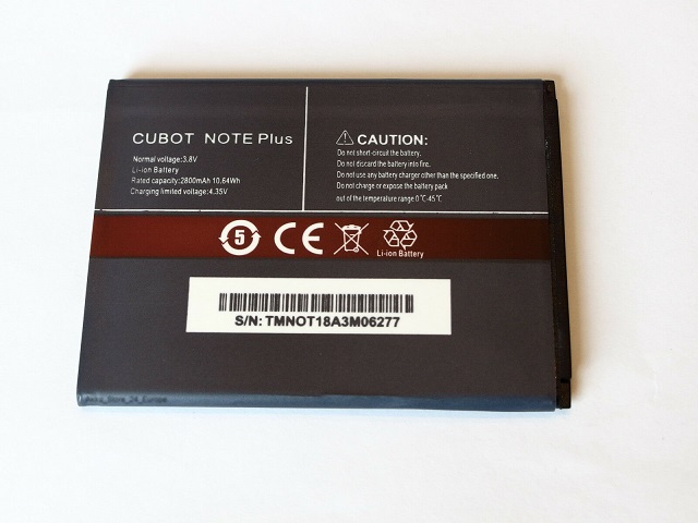 Batería 2800mAh Cubot note plus(compatible)