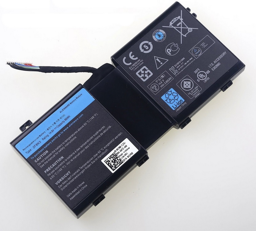 Batería para 14.8V 2F8K3 KJ2PX Dell Alienware 17 M17X-R5 18 M18X-R3 0J33T(compatible)
