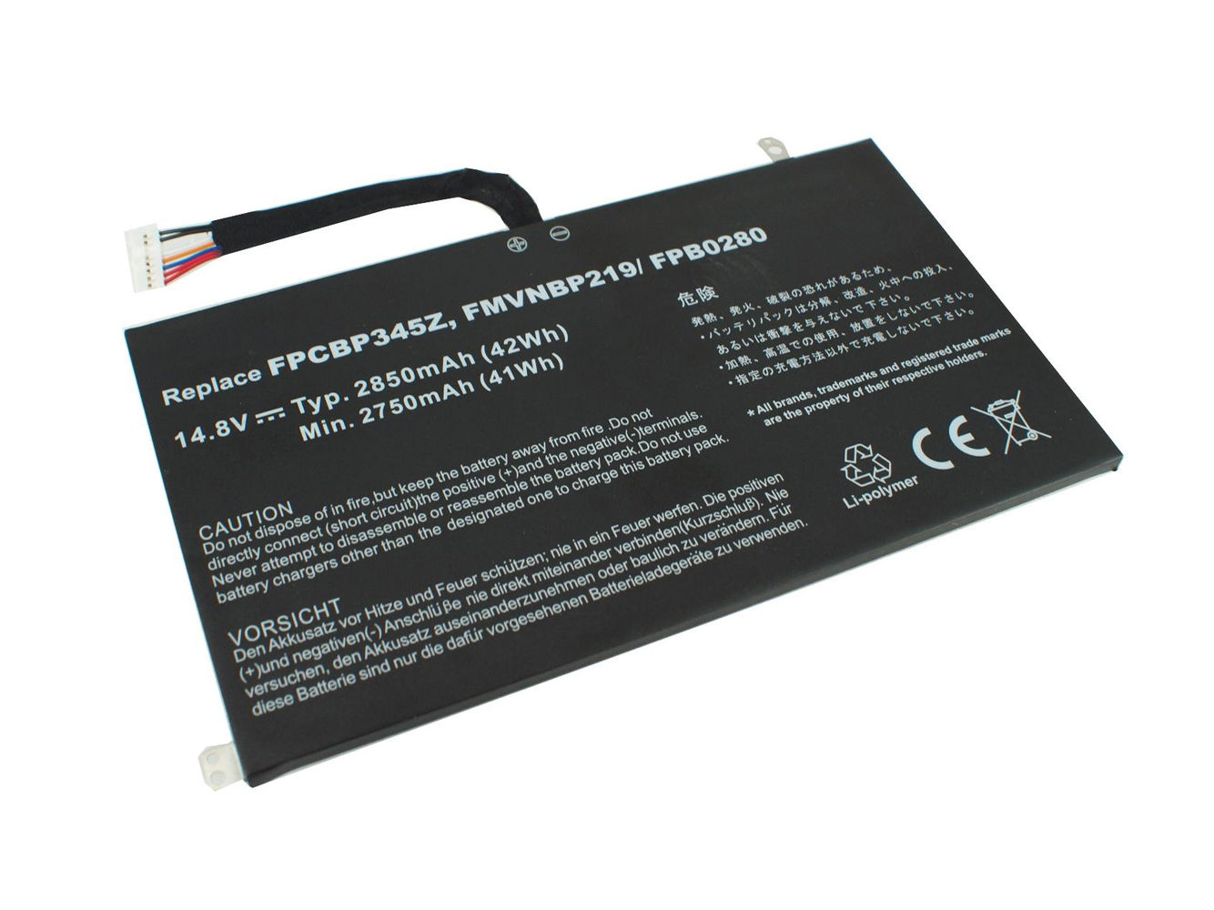 Batería para 2850mAh Fujitsu UH572 FMVNBP219 FPB0280 FPCBP345Z(compatible)