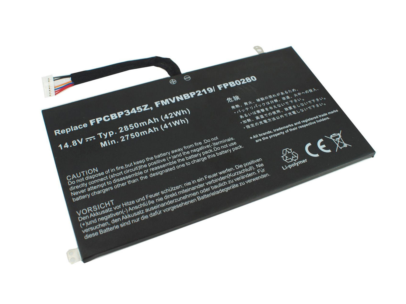 Batería para 2850mAh Fujitsu UH572 FMVNBP219 FPB0280 FPCBP345Z(compatible) - Haga un click en la imagen para cerrar