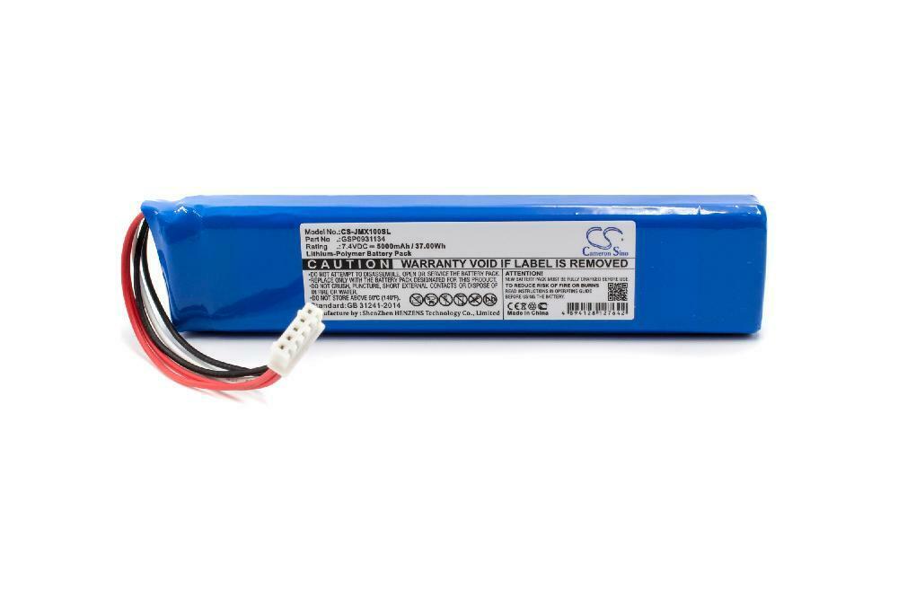 Batería 7,4V 5000mAh Li-Po JBL Xtreme 1 I,JBLXTREME ,GSP0931134 (compatible) - Haga un click en la imagen para cerrar