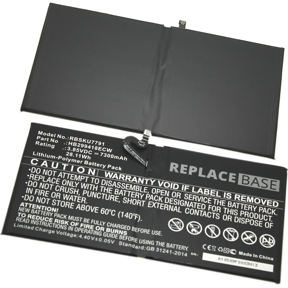 Batería para 7300mAh HB299418ECW Huawei MediaPad M5 10" 3.85v(compatible) - Haga un click en la imagen para cerrar