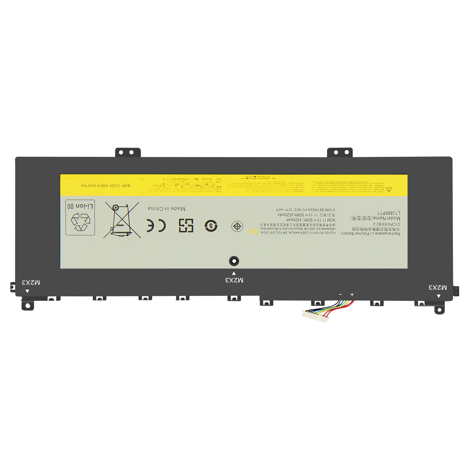 Batería para 11.1V L13M6P71 121500229 L13S6P71 121500234 Lenovo IdeaPad Yoga 2 13(compatible)