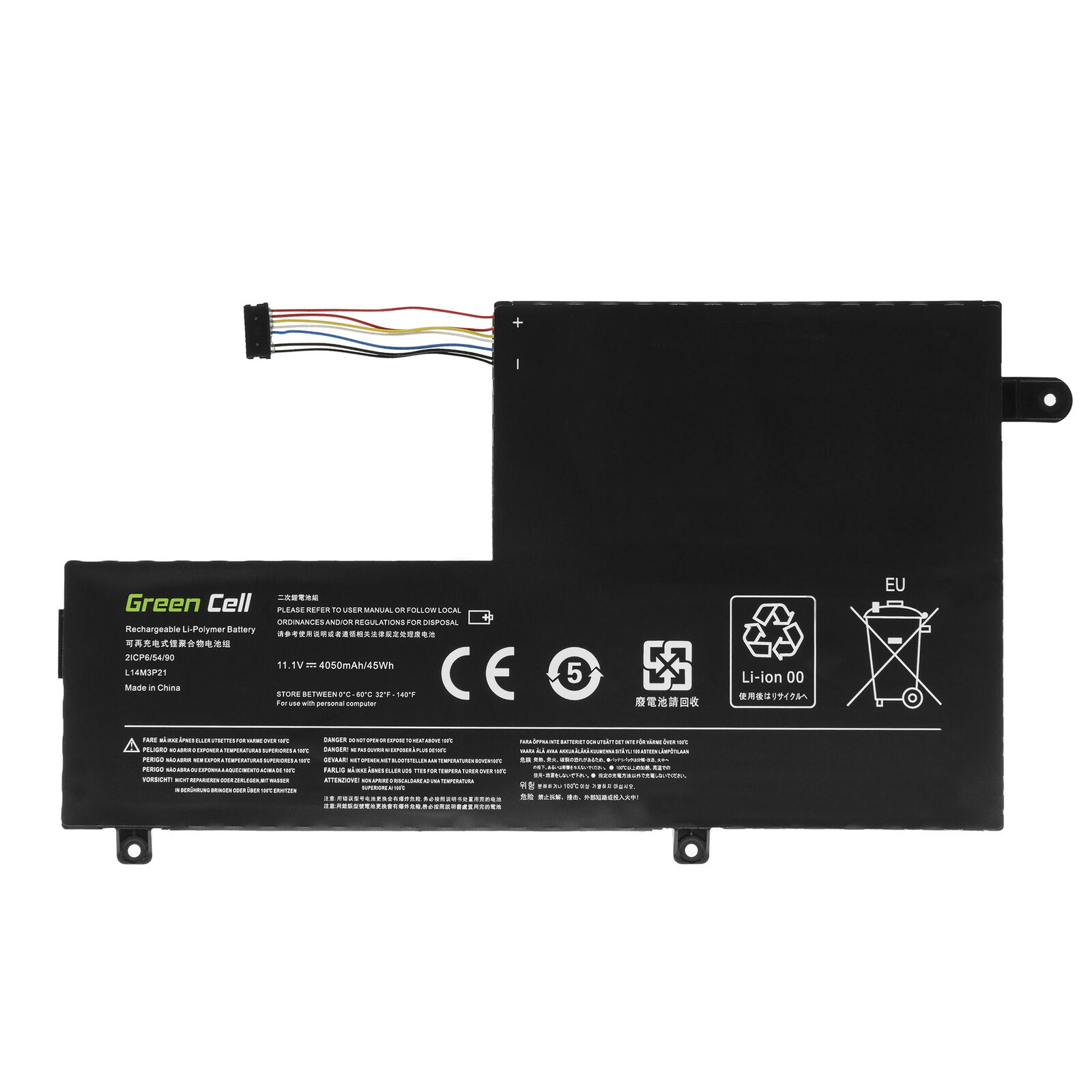 Batería para L14M3P21 Lenovo Ideapad Flex 4 1470 3 1480 Yoga 500(compatible)