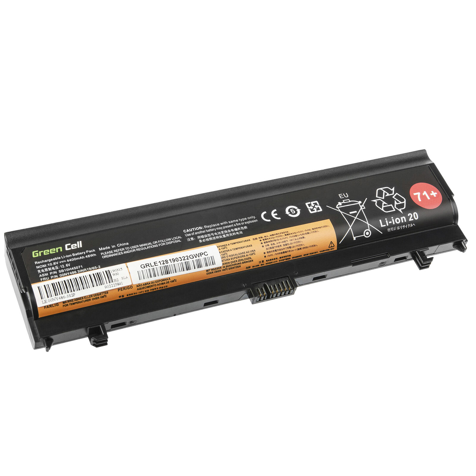 Batería para Lenovo ThinkPad L560 L570 00NY486 00NY487 00NY488 00NY489 4400mAh(compatible)