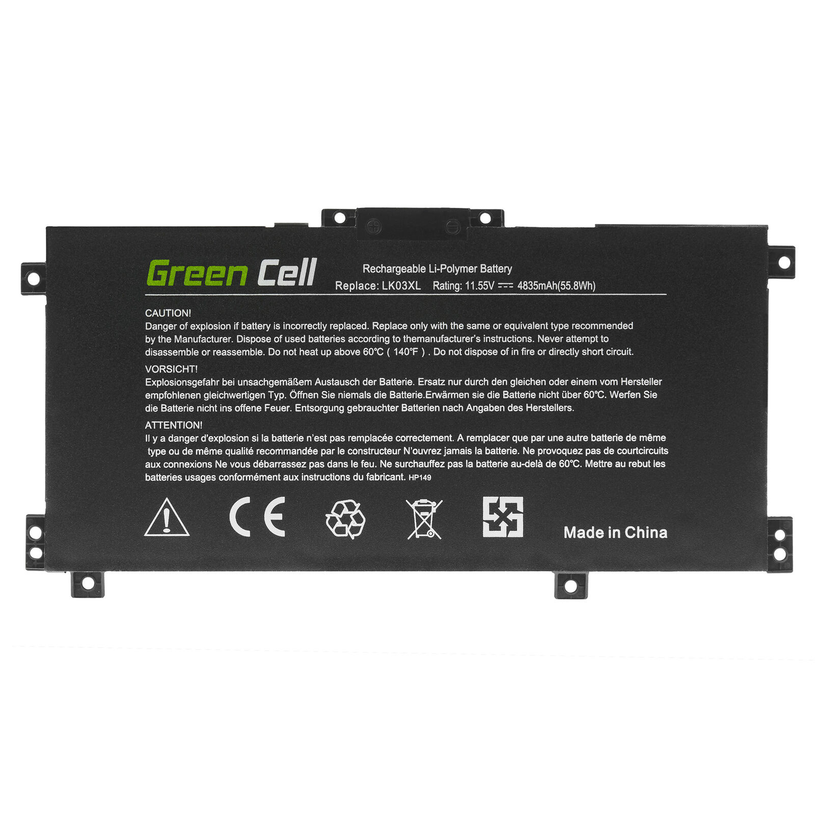 Batería para HP Envy X360 15-CN0007NA 15-CN0007NF 15-CN0007NG 15-CN0007NN(compatible)