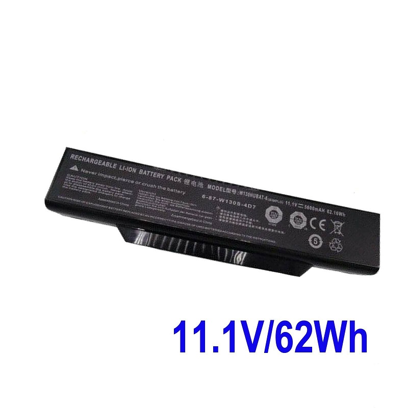 Batería para W130HUBAT-6 6-87-W130S-4D7 Clevo W130EV W130EW W130EX W130HU W130HV(compatible)