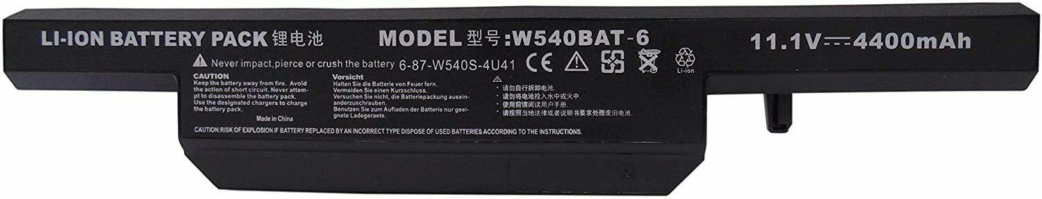 Batería para Wortmann Terra 1529 W540BAT-6 6-87-W540S-427 11.1V 4400mAh(compatible)