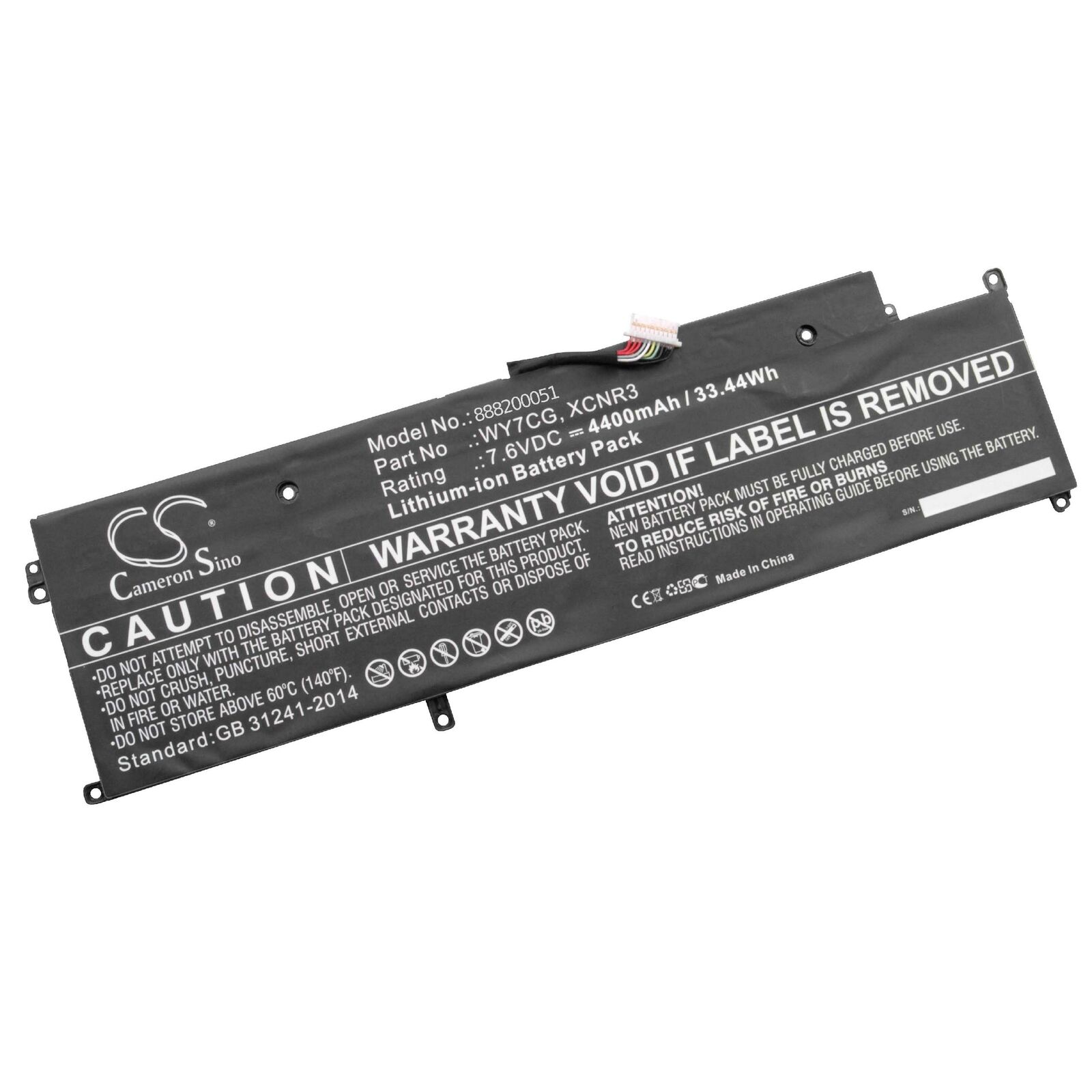 Batería para XCNR3 Dell Latitude 13 7000 Series 7370 E7370 P63NY N3KPR 4H34M WY7CG(compatible)